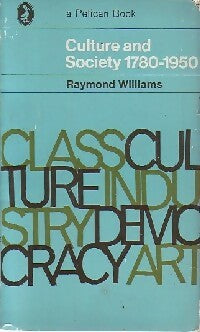 Livrenpoche : Culture and society 1780-1950 - Raymond Williams - Livre
