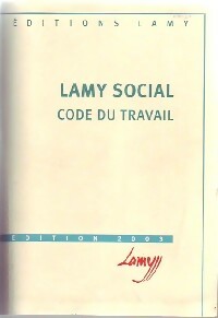 Livrenpoche : Code du travail 2003 - Inconnu - Livre