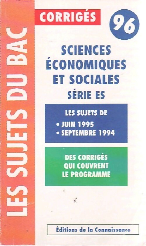 Livrenpoche : Sciences économiques et sociales : Série ES - X - Livre