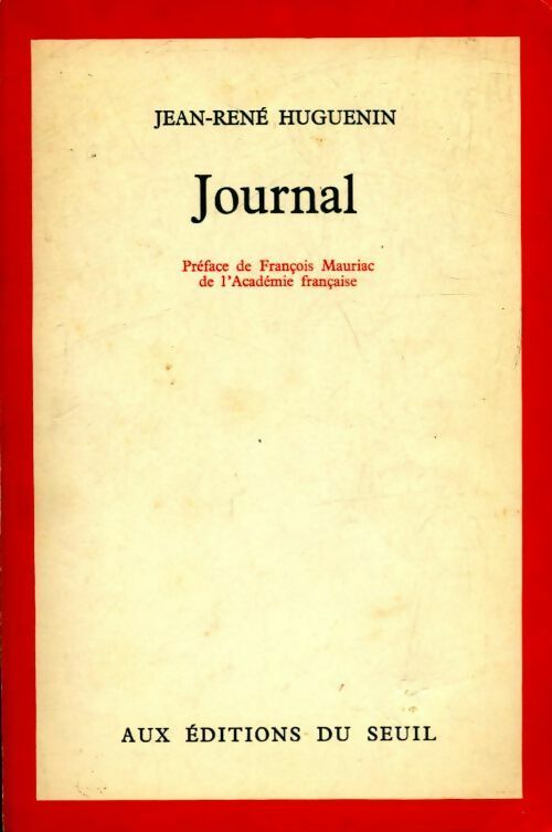 Livrenpoche : Journal - Jean-René Huguenin - Livre