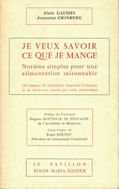 Livrenpoche : Je veux savoir ce que je mange - Alain Gaussel - Livre
