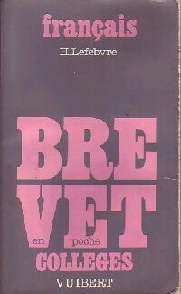 Livrenpoche : Français - 3e - H. Lefebvre - Livre