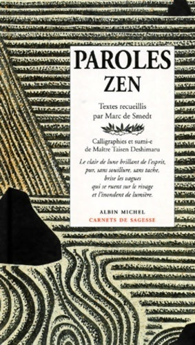 Livrenpoche : Paroles zen - Marc De Smedt - Livre