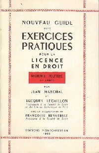 Livrenpoche : Nouveau guide des exercices pratiques pour la licence en droit : Economie politique : 1ère année - Jacques Lecaillon, Jean Marchal - Livre