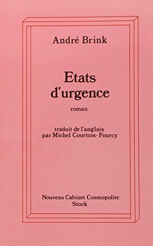 Livrenpoche : Etats d'urgence - André Brink - Livre