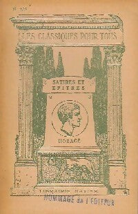Livrenpoche : Satires et épîtres - Horace - Livre