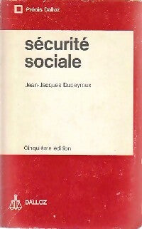 Livrenpoche : Sécurite sociale - Jean-Jacques Dupeyroux - Livre