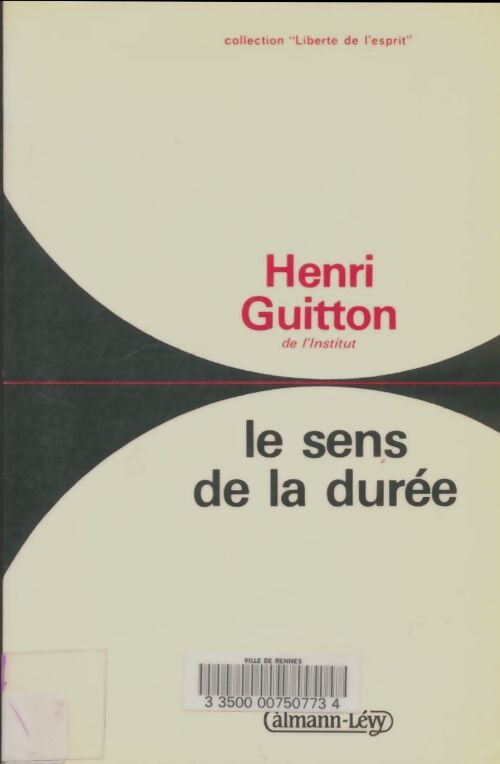 Livrenpoche : Le sens de la durée - Henri Guitton - Livre