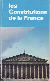 Livrenpoche : Les constitutions de la France - Inconnu - Livre