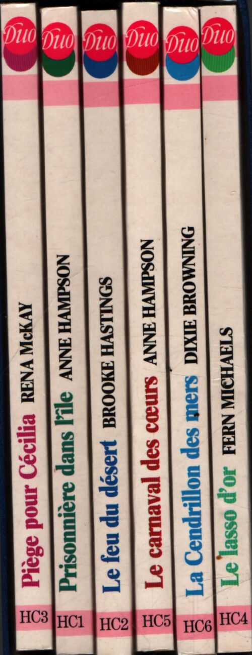 Coffret collection Duo 6 volumes - Anne Hampson, Brooke Hastings, Rena McKay, Fern Michaels, Dixie Browning - Livre