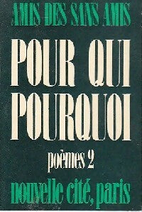 Livrenpoche : Pour qui pourquoi poèmes 2 - Collectif - Livre