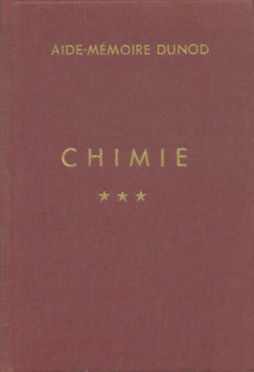 Chimie Tome III - J. Jousset -  Aide-Mémoire - Livre