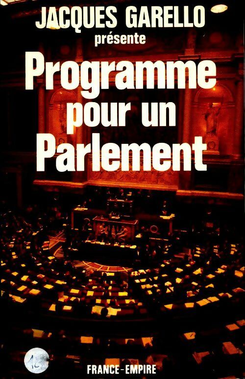 Livrenpoche : Programme pour un parlement - Jacques Garello - Livre