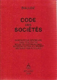 Code des sociétés 1992 - Inconnu -  Codes - Livre
