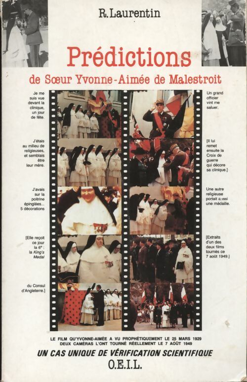 Livrenpoche : Prédictions de soeur Yvonne-Aimée de Malestroit - René Laurentin - Livre