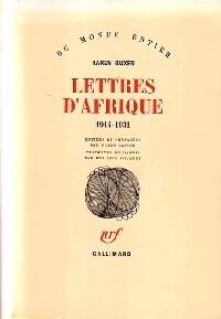 Lettres d'Afrique (1914-1931) - Karen Blixen - Livre