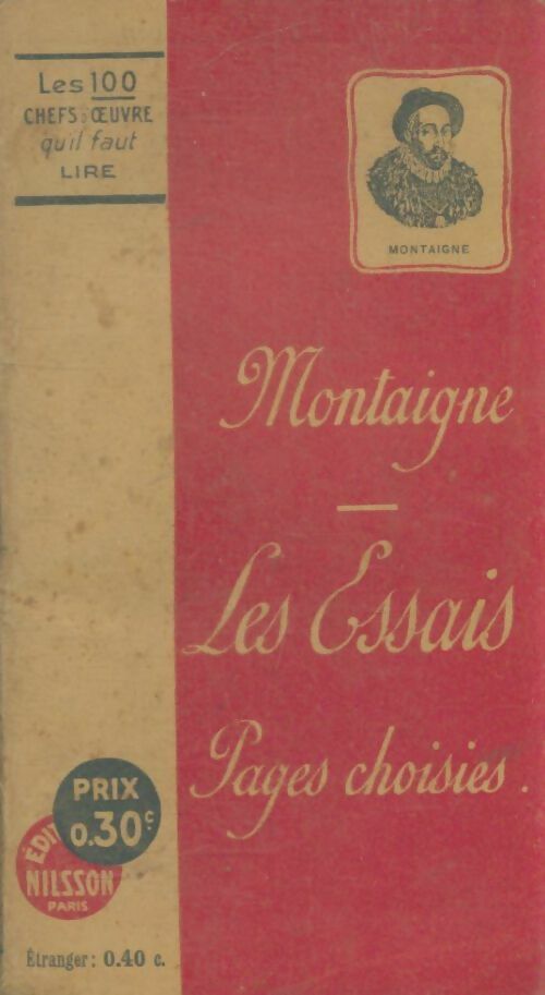Livrenpoche : Les essais (pages choisies) - Michel De Montaigne - Livre