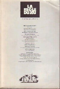Livrenpoche : La règle du jeu n°2 : Septembre 1990 - Collectif - Livre