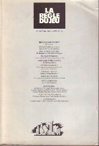 La règle du jeu n°2 : Septembre 1990 - Collectif -  La règle du jeu - Livre