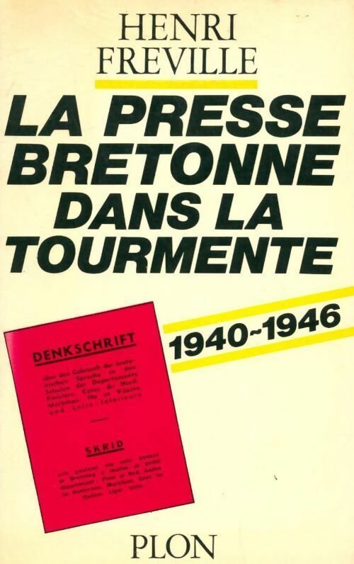 Livrenpoche : La presse bretonne dans la tourmente - Henri Fréville - Livre