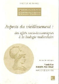 Livrenpoche : Aspects du vieillissement : des effets socio-économiques à la biologie moléculaire - Collectif - Livre
