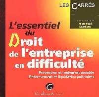 Livrenpoche : L'essentiel du droit de l'entreprise en difficulté - Jean-Paul Branlard - Livre