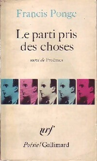 Livrenpoche : Le parti pris des choses / Proêmes  - Francis Ponge - Livre