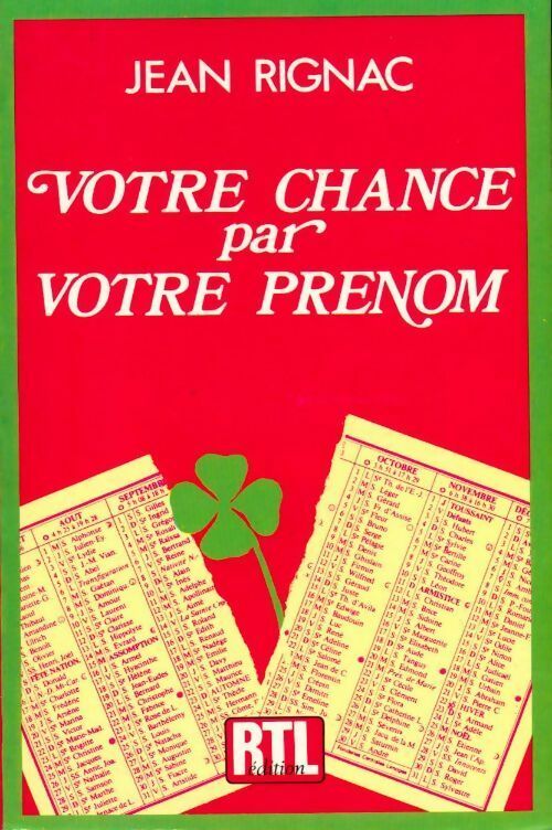 Livrenpoche : Votre chance par votre prénom - Jean Rignac - Livre