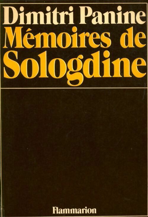 Livrenpoche : Mémoires de Sologdine - Dimitri Panine - Livre