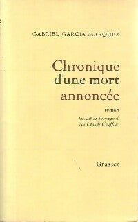 Livrenpoche : Chronique d'une mort annoncée - Gabriel Garcìa Màrquez - Livre