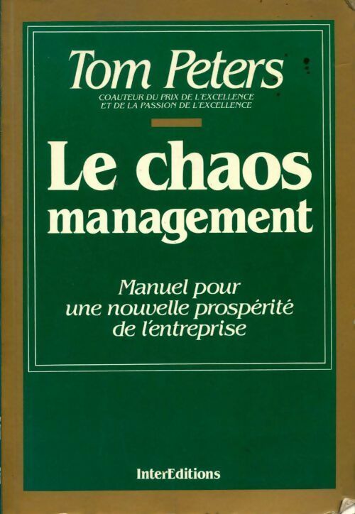 Livrenpoche : Le chaos management - Tom Peters - Livre