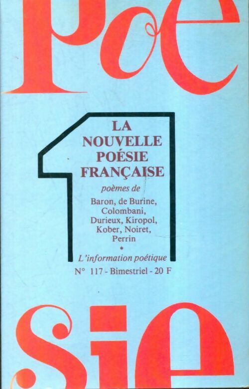 Livrenpoche : La nouvelle poésie française - Collectif - Livre