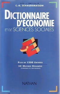Livrenpoche : Dictionnaire d'économie et de sciences sociales - Collectif - Livre