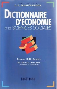 Dictionnaire d'économie et de sciences sociales - Collectif -  Nathan GF - Livre