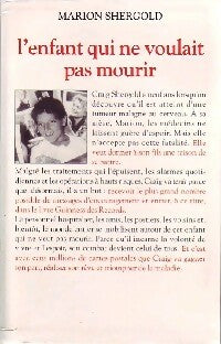 Livrenpoche : L'enfant qui ne voulait pas mourir - Marion Shergold - Livre
