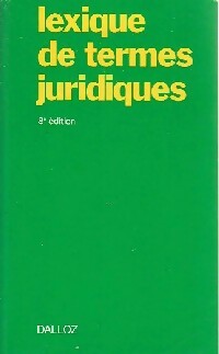 Livrenpoche : Lexique des termes juridiques - Collectif - Livre