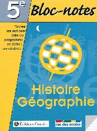 Histoire-géographie 5e - Collectif -  Bloc-notes - Livre