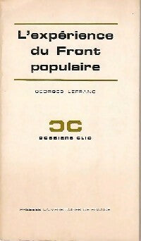Livrenpoche : L'expérience du front populaire - Georges Lefranc - Livre