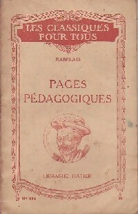 Livrenpoche : Pages pédagogiques - François Rabelais - Livre
