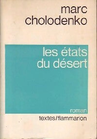 Livrenpoche : Les états du désert - Marc Cholodenko - Livre