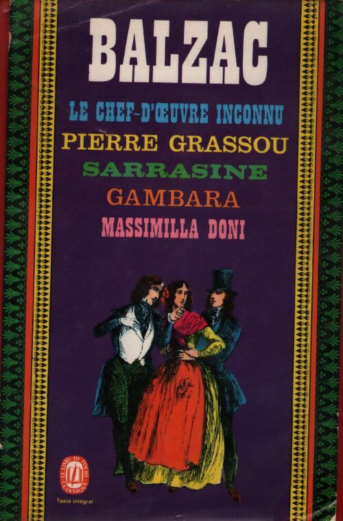 Le chef d'oeuvre inconnu et autres nouvelles - Honoré De Balzac - Livre