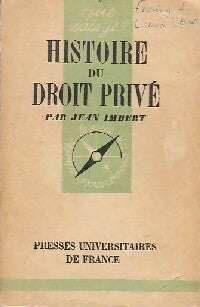 Livrenpoche : Histoire du droit privé - Jean Imbert - Livre