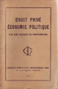 Livrenpoche : Droit privé, économie politique - Collectif - Livre