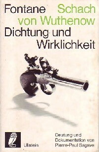 Livrenpoche : Dichtung und wirklichkeit - Schach Von Wuthenow - Livre