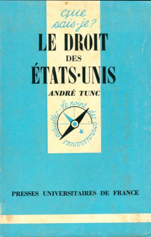 Livrenpoche : Le droit des Etats-Unis - André Tunc - Livre
