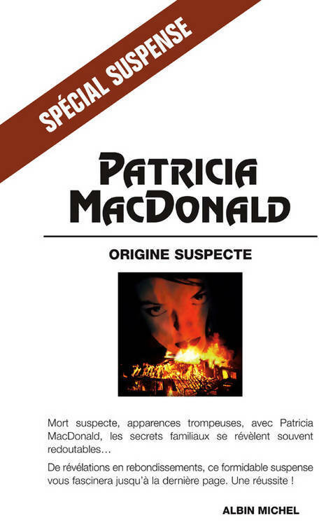 Livrenpoche : Origine suspecte - Patricia J. MacDonald - Livre