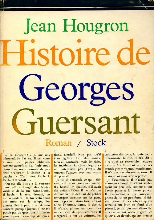 Livrenpoche : Histoire de Georges Guersant - Jean Hougron - Livre