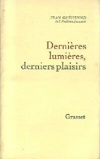 Livrenpoche : Dernières lumières, derniers plaisirs - Jean Guéhenno - Livre