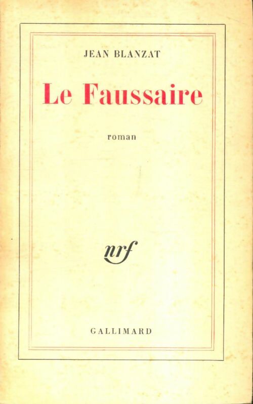 Livrenpoche : Le faussaire - Jean Blanzat - Livre