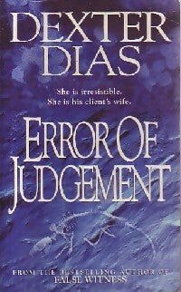 Livrenpoche : Error of judgement - dexter Dias - Livre